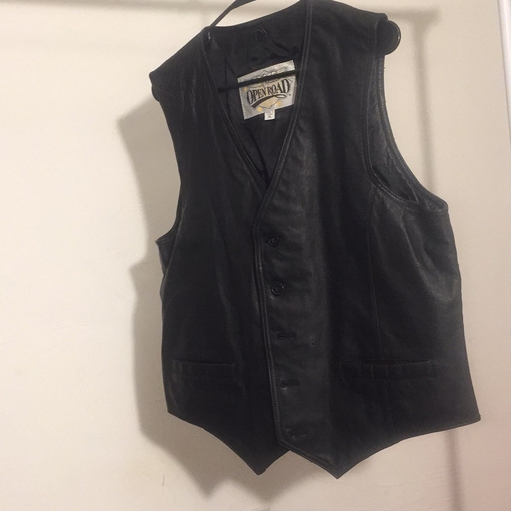 Leather vest